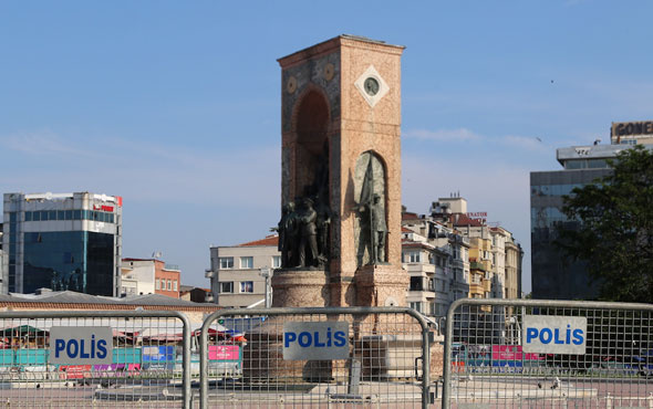 Taksim'de giriş ve çıkışlar kapatıldı