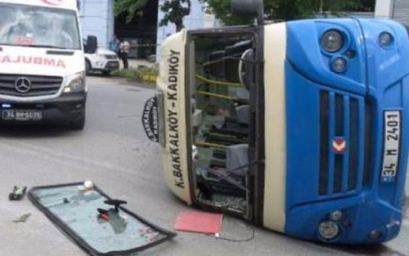 Ataşehir'de minibüs faciası yaralılar var