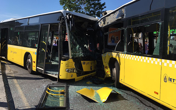 İstanbul'da metrobüs kazası: Yaralılar var!
