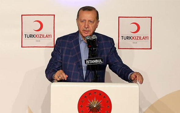 Cumhurbaşkanı Erdoğan'dan Kızılay'a teşekkür