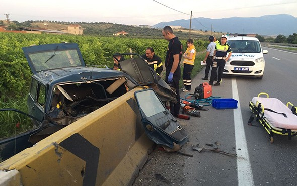 Manisa'da feci trafik kazası: 1 kişi yaşamını yitirdi!