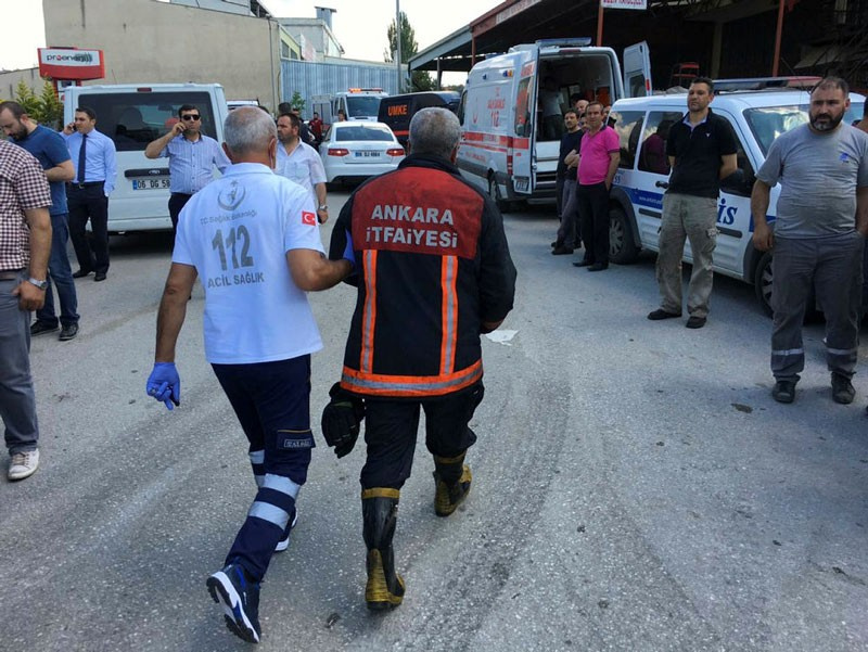 Ankara'da son dakika sanayi bölgesinde patlama! İlk görüntüler