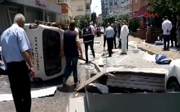 Maltepe'de iş yerinde korkutan patlama