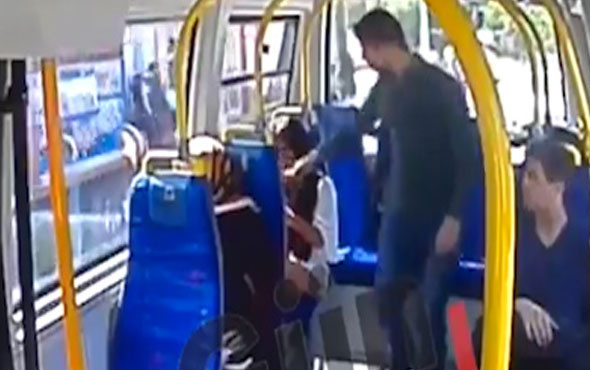 Minibüste şort giyen kıza saldırının görüntüleri çıktı