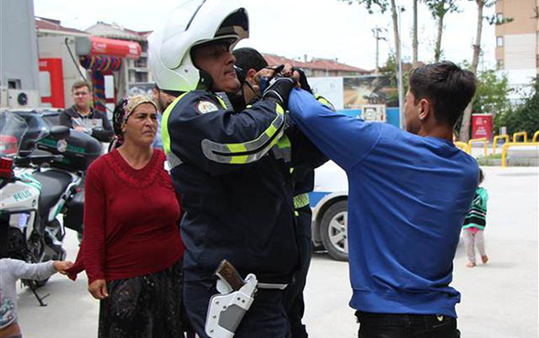 11 yaşındaki çocuk sürücü polise zor anlar yaşattı!