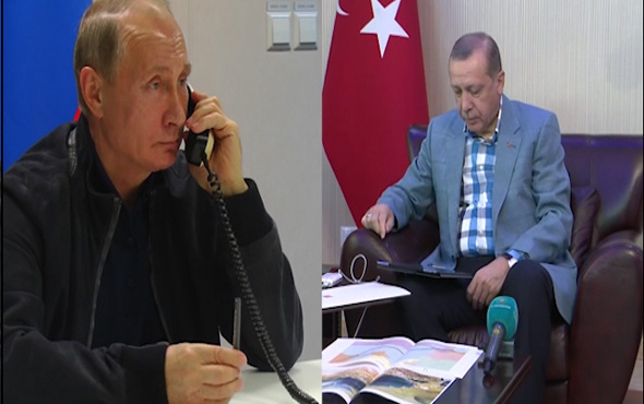 Putin'den Erdoğan'a Türk akımı telefonu ilk yaşandı