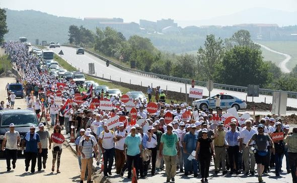 Kılıçdaroğlu 'Adalet Yürüyüşü'nün 12. gününde
