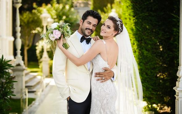 Fahriye Evcen'in gelinliğine bakın! Düğününe gelmeyen isimden kopyalamış