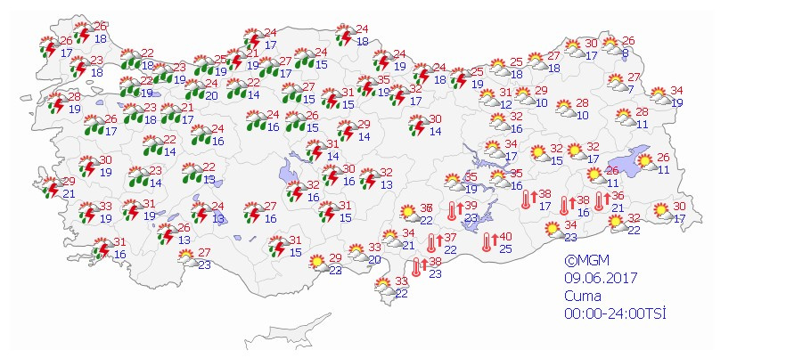 Meteoroloji hava durumu raporu fena 48 il için kritik uyarı