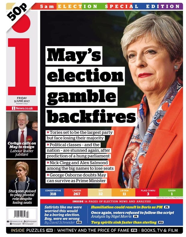 İngiltere seçim sonuçları May'in kumarı başarısız oldu!