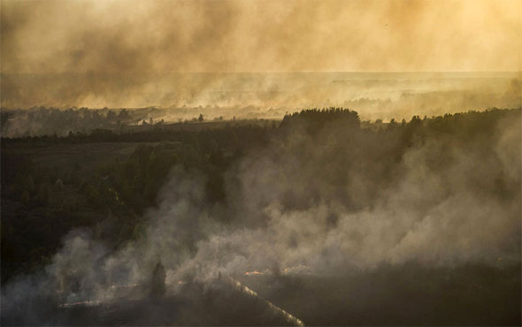 Çernobil'de orman yangını faciası 