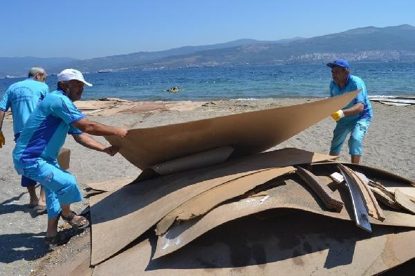 Görülmemiş olay! Gemlik'te denizi suntalar bastı