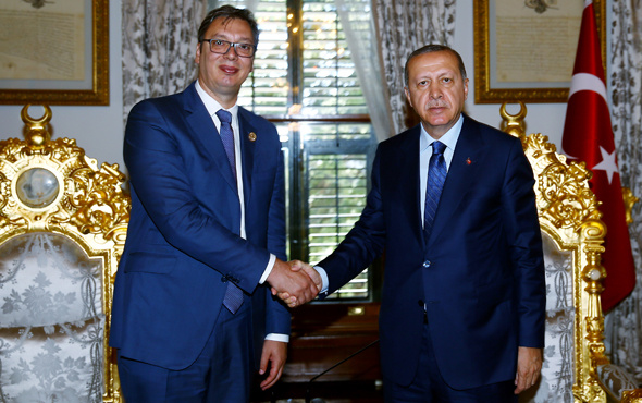 Erdoğan Sırbistan Cumhurbaşkanı Vucic ile görüştü