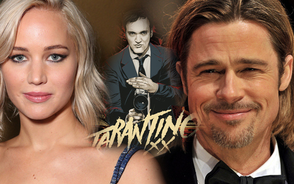 Tarantino Brad Pitt ve Jennifer Lawrence ile görüşüyor!