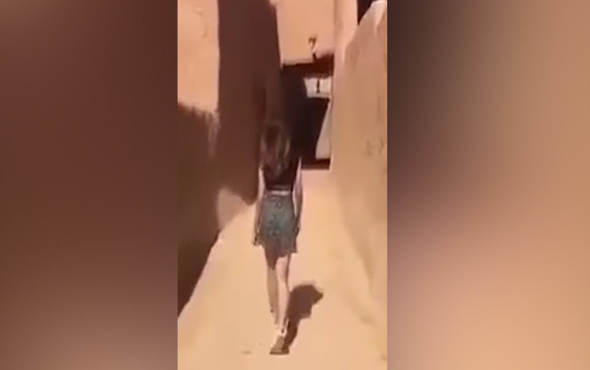 Suudi Arabistan'ı karıştıran mini etekli kadın görüntüsü
