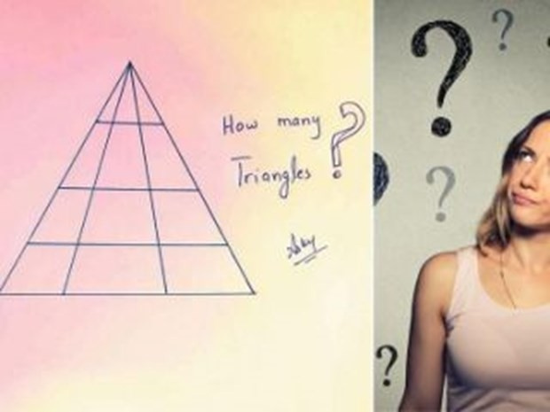 Sosyal medya bunu konuşuyor resimde kaç üçgen var?