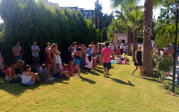 Antalya'da lüks otelde korku dolu dakikalar 14 kişi hastanelik oldu