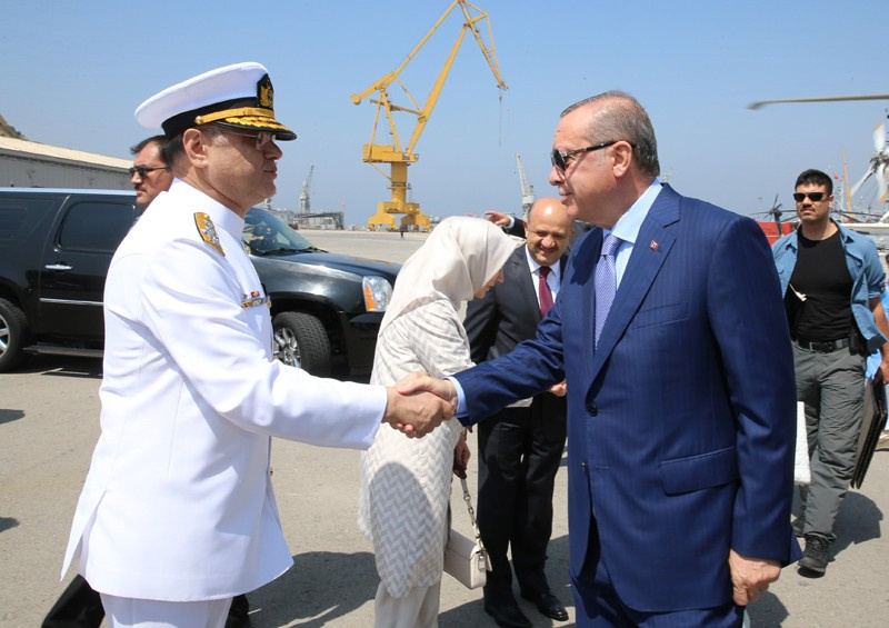 Erdoğan Kınalıada Korveti'ni denize indirdi