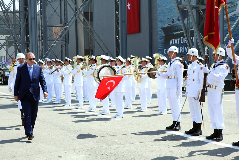 Erdoğan Kınalıada Korveti'ni denize indirdi