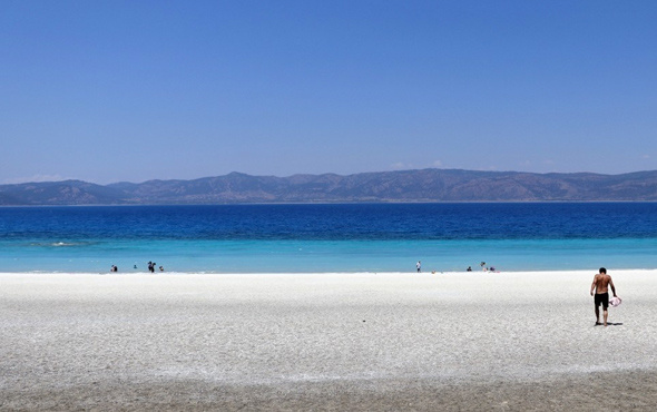 Burası Maldivler değil Burdur! Turistler akın akın geliyor