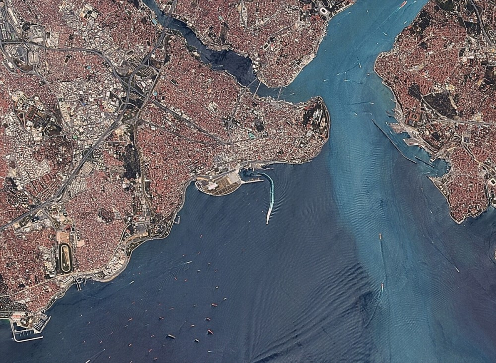 İlk yerli uydu RASAT İstanbul'u böyle görüntüledi 