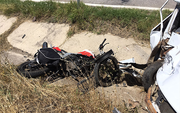 Tekirdağ'da feci kaza: Motosiklet sürücüsü öldü!