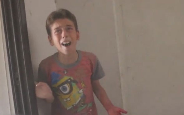 Babasını kaybeden Suriyeli çocuğun yürek yakan feryadı