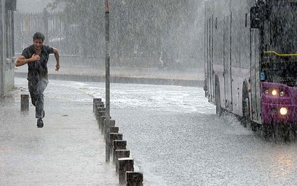 Son hava durumu İstanbul'a sağanak yağış geliyor