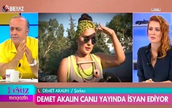 Demet Akalın canlı yayında sinir krizi geçirdi