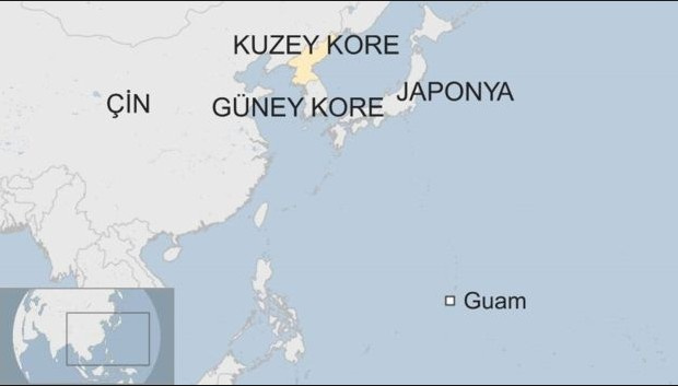 Kuzey Kore-ABD savaşının ortasındaki ada Guam nerede neden önemli?
