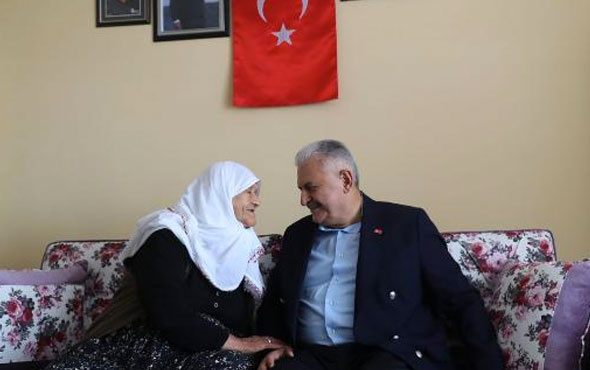 Başbakan Yıldırım'dan şehit ailesine taziye ziyareti