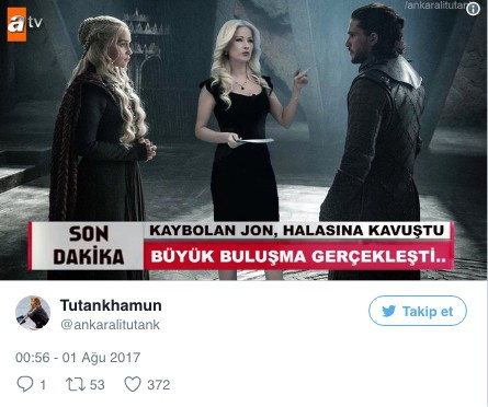 Game Of Thrones Twitter'ı salladı! Çok komik capsler