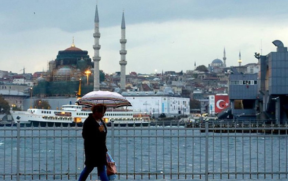 İstanbul hava durumu bugün MGM sağanak için saat verdi