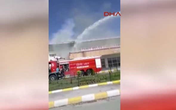 Van Ferit Melen Havalimanında yangın: Uçuşlar ertelendi
