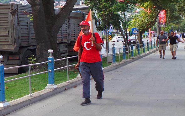 Eren Bülbül için Samsun'dan Maçka'ya yürüyor