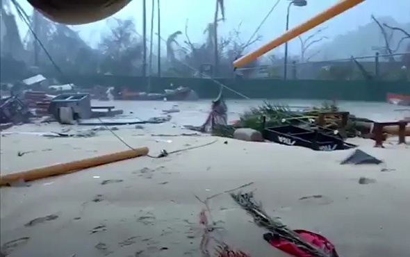Irma kasırgası İngiliz milyarderin evini harabeye çevirdi