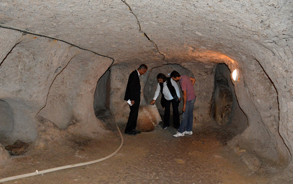 Kırşehir'de 1800 yıllık yer altı şehrinde 16 oda keşfedildi