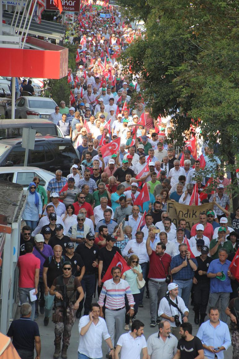 CHP'nin fındık yürüyüşü başladı