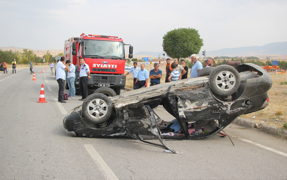 Sivas'ta trafik kazası: 9 yaralı