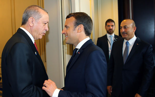 Erdoğan ve Macron New York'ta bir araya geldi