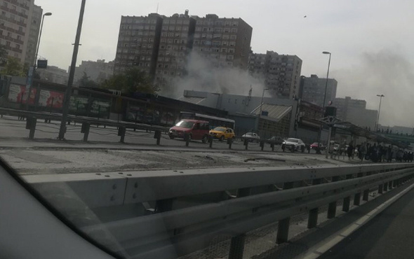 İstanbul Metrosu'nda yangın çıktı