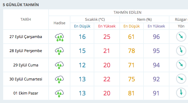 İstanbul ve 4 il için çok kuvvetli yağmur alarmı verildi!