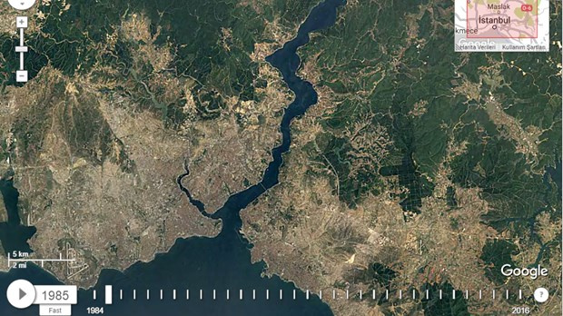 NASA yayınladı İstanbul Boğazı gün geçtikçe korku salıyor!