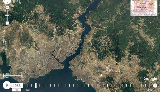 NASA yayınladı İstanbul Boğazı gün geçtikçe korku salıyor!