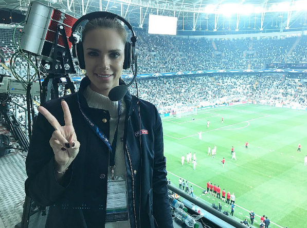 Vodafone Park'ta basın tribününü sallayan güzel kim?..