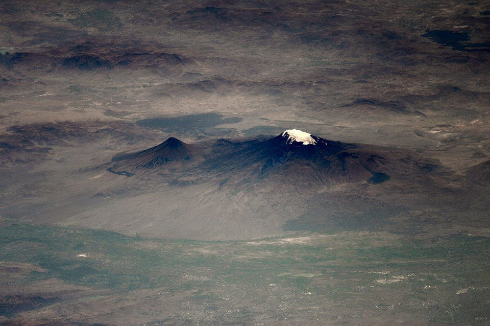 Rus kozmonot uzaydan Ağrı Dağı fotoğrafı paylaştı