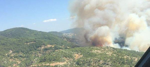 Ciğerlerimiz yanıyor Muğla'dan son dakika yangın haberi ilk görüntüler