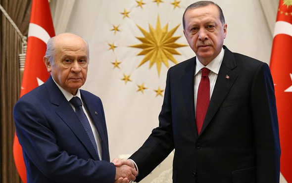 Erdoğan Beştepe'de Bahçeli ile görüştü