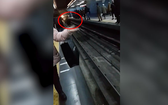 Ankara Kızılay metrosunda korku dolu anlar