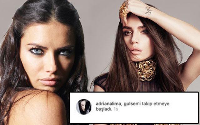 Adriana Lima şimdi de o Türk'ü takibe aldı